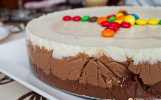 Tarta tres chocolates