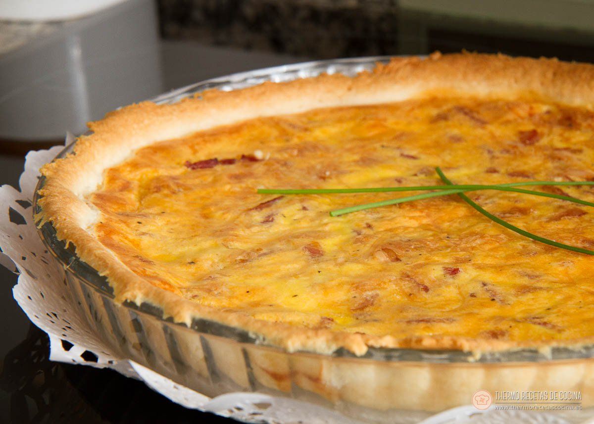 Receta de tarta Quiché de Bacon y Queso | 2 | Recetas de cocina para Thermomix Quiche de bacon y queso