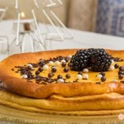 Tarta de queso y turron